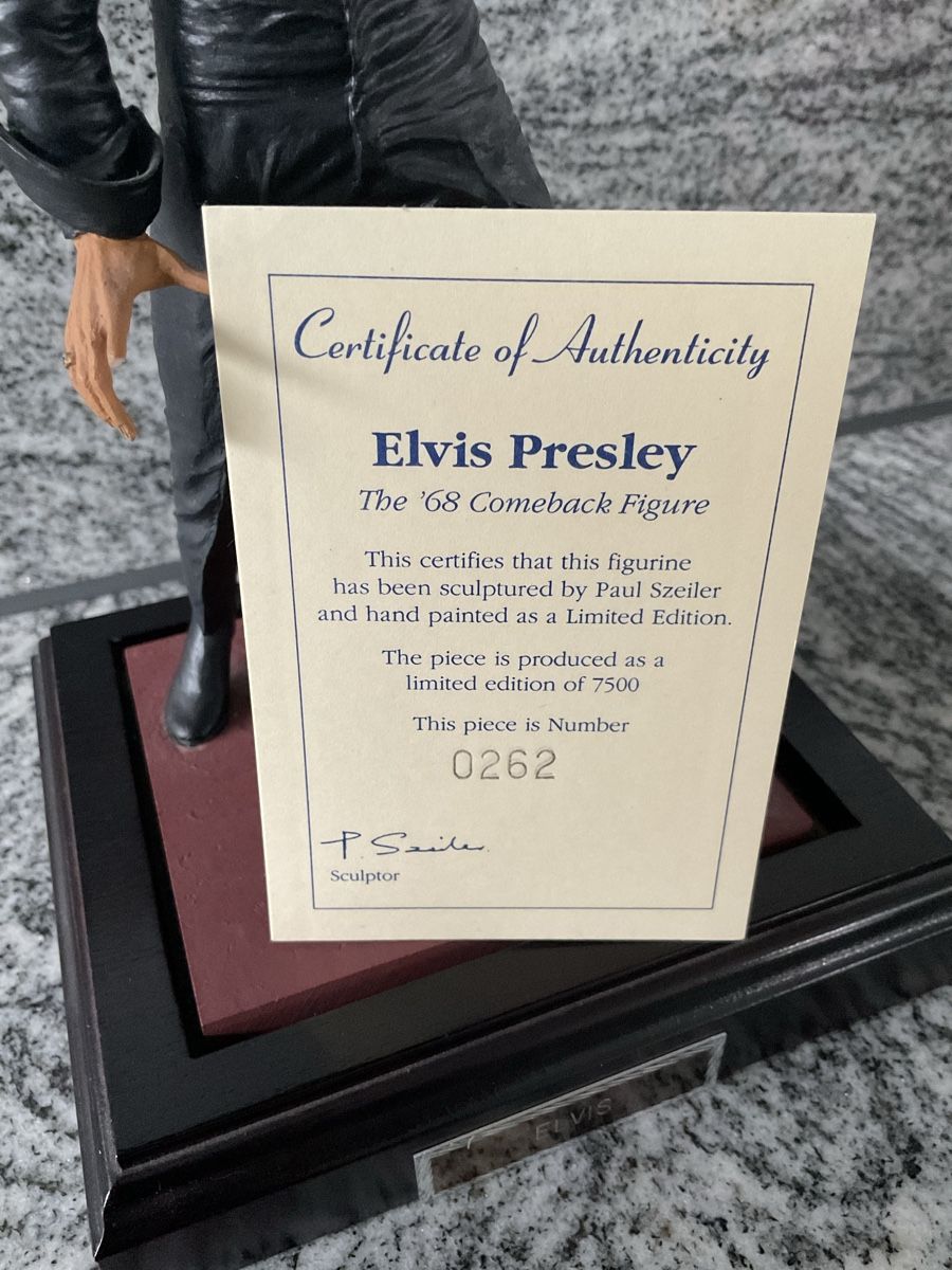Statuette: Elvis Presley 1968 Comeback Special – Nuovo (secondo la descrizione) da St.Gallen venduto da X5m3z3 3