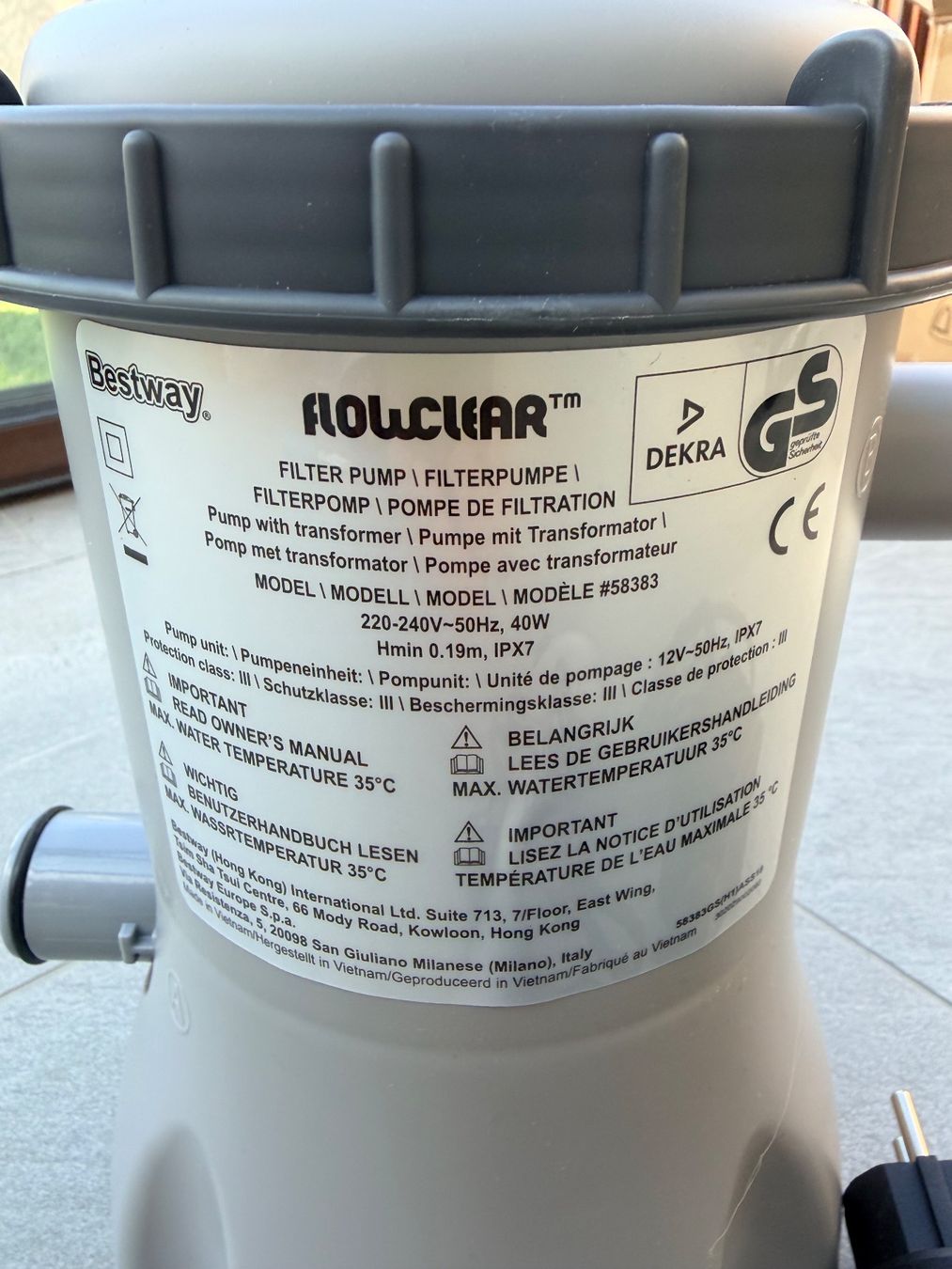 Bestway Accessori per Piscine: Bestway Filterpumpe – Nuovo (secondo la descrizione) da Uerikon venduto da Dragan001 1