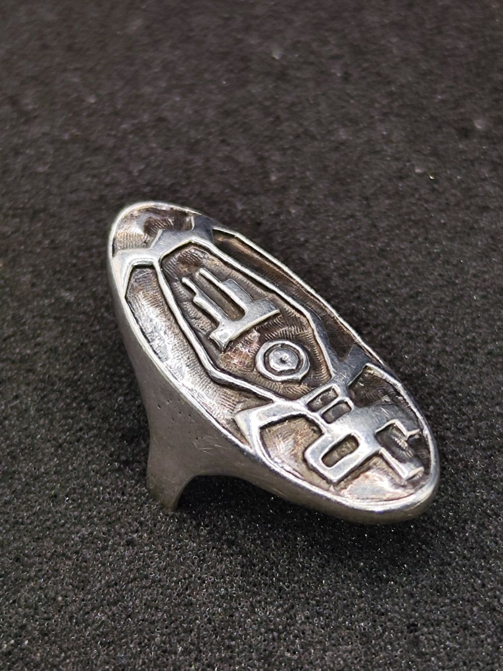 Anelli: Vintage 925er Silber Ring 80er Top – Usato da Steffisburg venduto da mat_8s7d