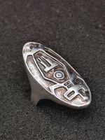 Vintage 925er Silber Ring 80er Top