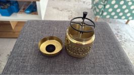 Elegantes Zigarettenkarussell, Vintage, Goldfarben