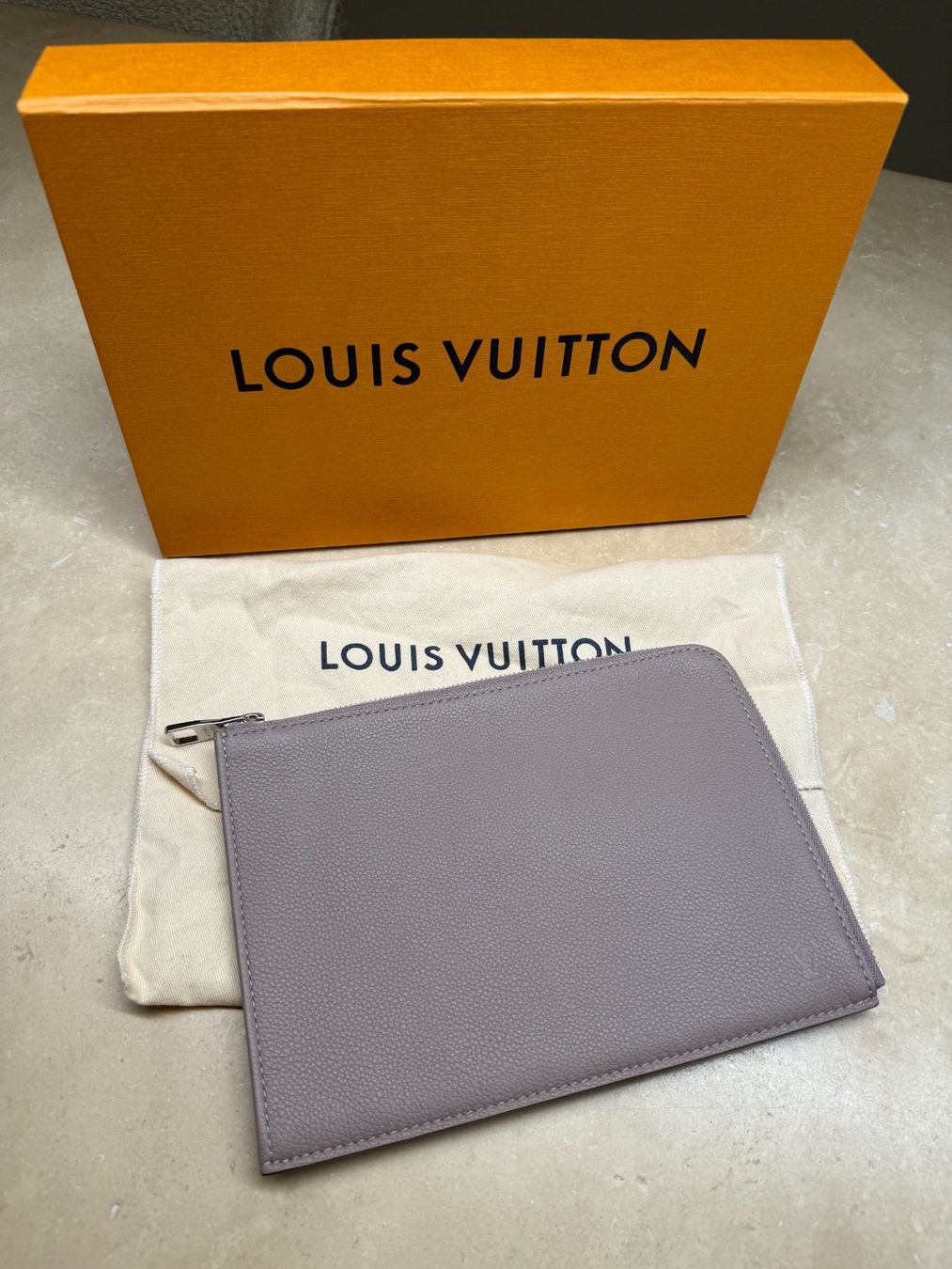 Louis Vuitton Borse da donna: Louis Vuitton Taupe Pochette Jour PM - Zip – Nuovo (secondo la descrizione) da Oberburg venduto da Cheysirius 1