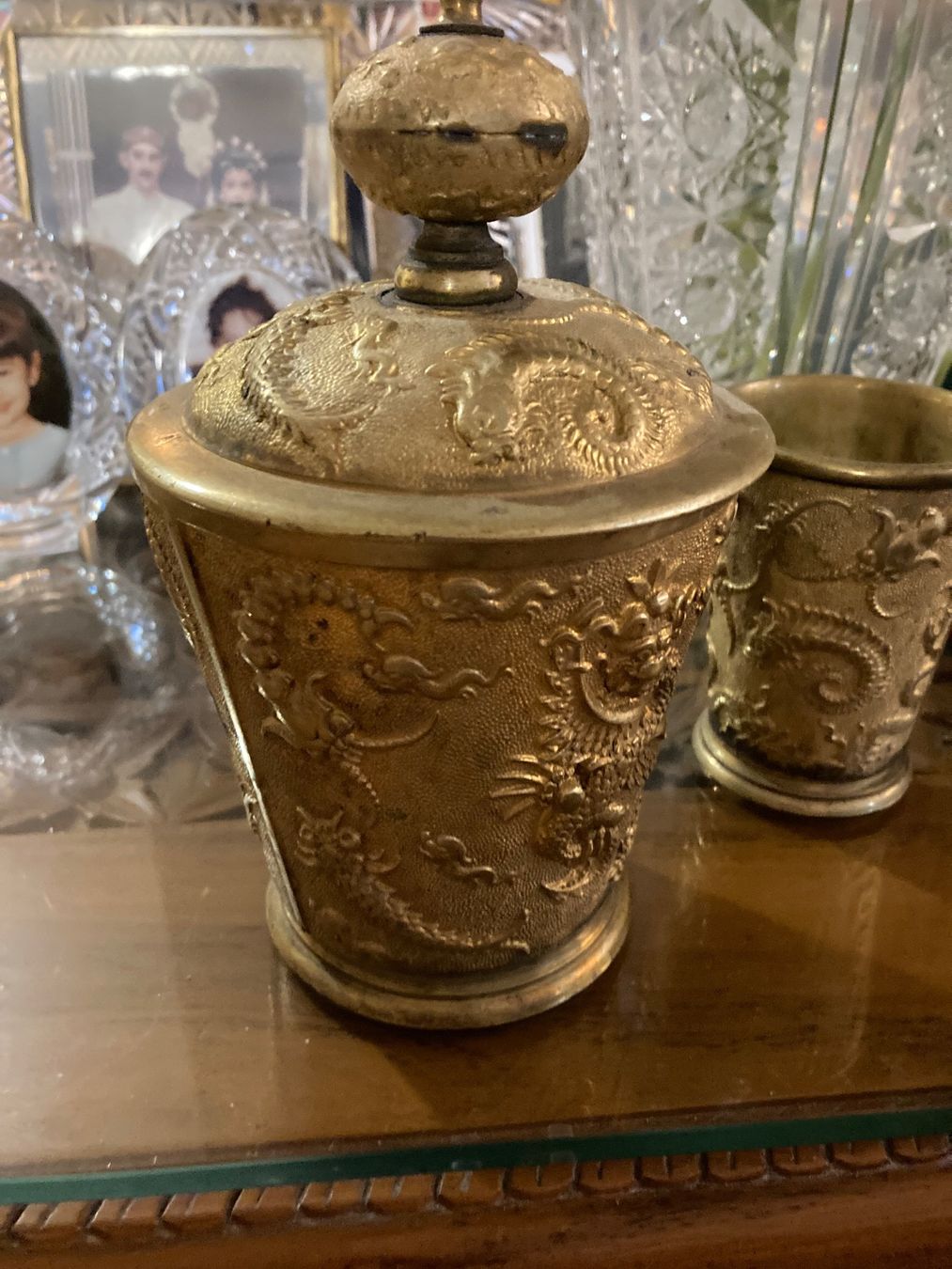Altre raccolte & rarità: Set de Bureau Chinois aux Dragons (1900) – Usato da Chêne-Bourg venduto da GuyMRT. 2