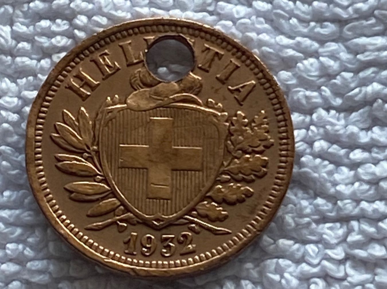 Tutti le monete: 2 centimes/rappen 1937 Abart – Usato da Nyon venduto da Ilmi09 1