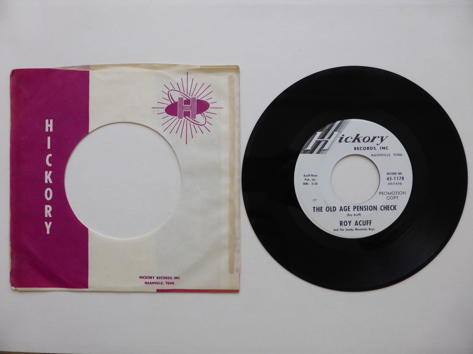 Dischi in vinile: VINYL SINGLE   ROY ACUFF – Usato da Küssnacht am Rigi venduto da Mondkinder 1
