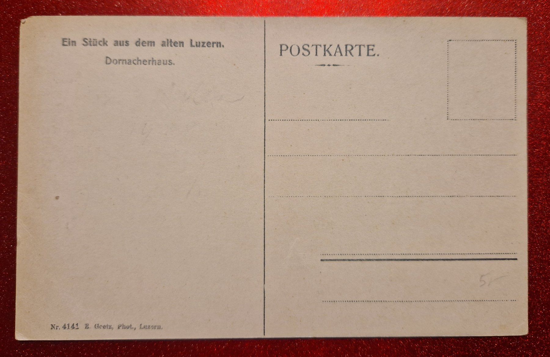 Ansichtskarten: Luzern, Dornacherhaus, Top – Neu (gemäss Beschreibung) aus Melchnau von Fishel 1