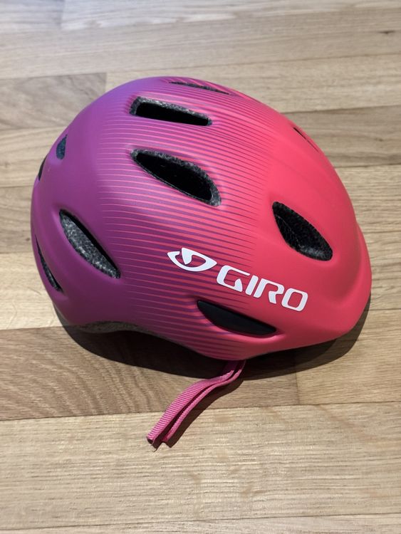 Giro Scamp Fahrradhelm Unisex – Erwachsene, Größe S, Farbe Mat Bright Pink/Purple Fade