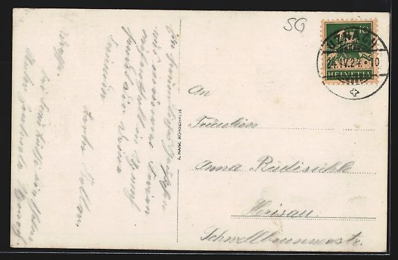 Cartes postales: Uznach, Strassenpartie mit Geschäften u – D'occasion à Berlin par bartko-reher 1