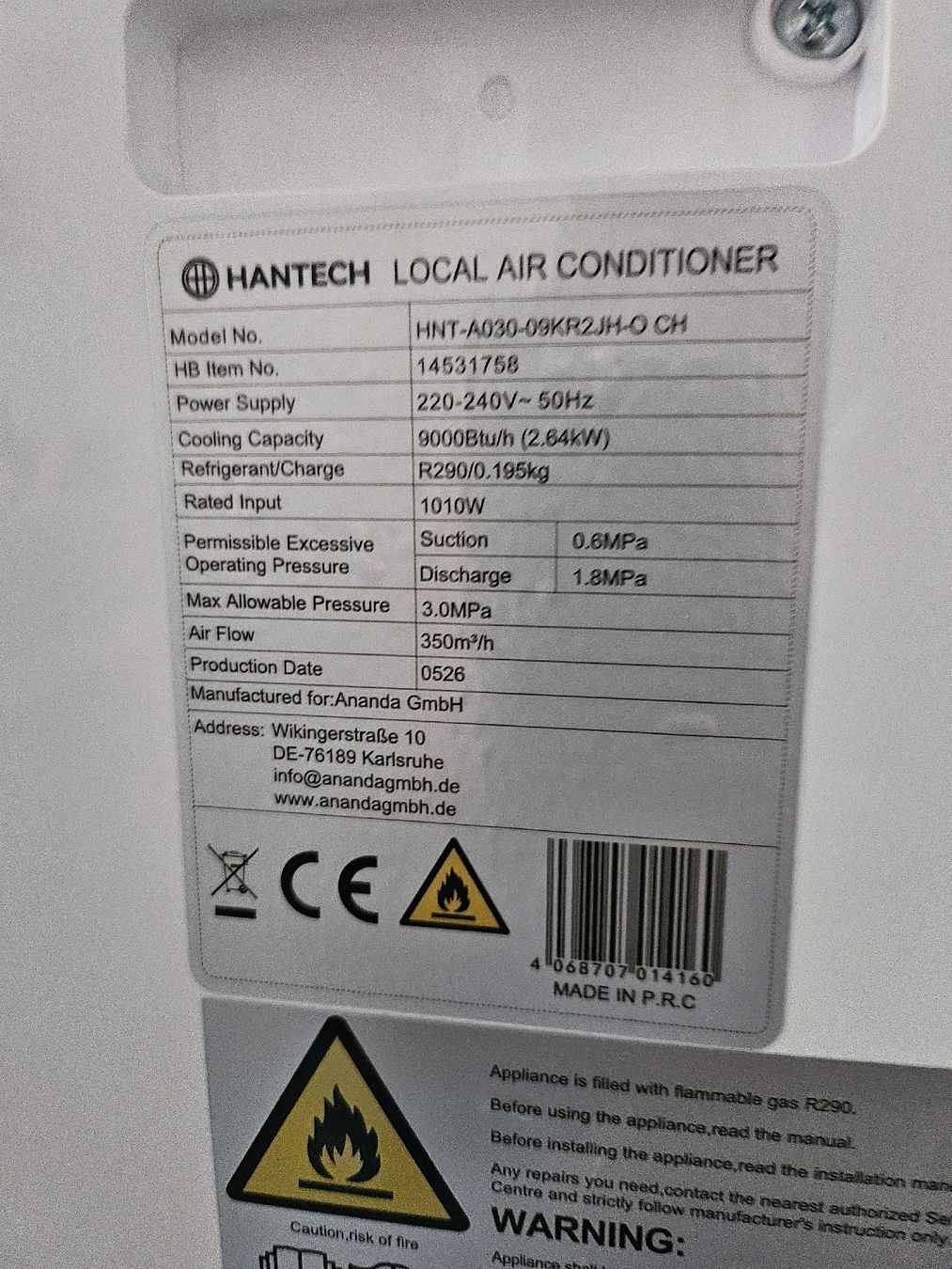 Climatiseurs: Klimageràt Hantech – D'occasion à dulliken par five66 3