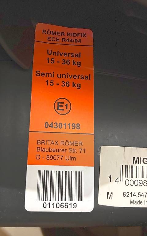 Seggiolini per auto: Kindersitz Britax Römer Kidfix Universal – Usato da Dietlikon venduto da alpoehi5 2