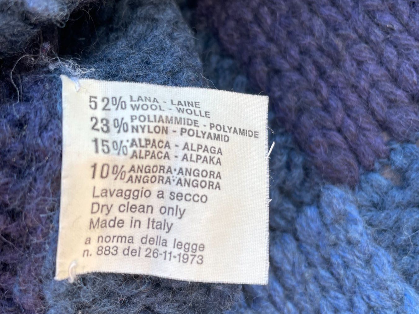 Dolce & Gabbana Maglioni & Felpe: Dolce & Gabbana Original Oversize Rollkragen Pullover blau – Usato da Zürich venduto da ONA-Online 4