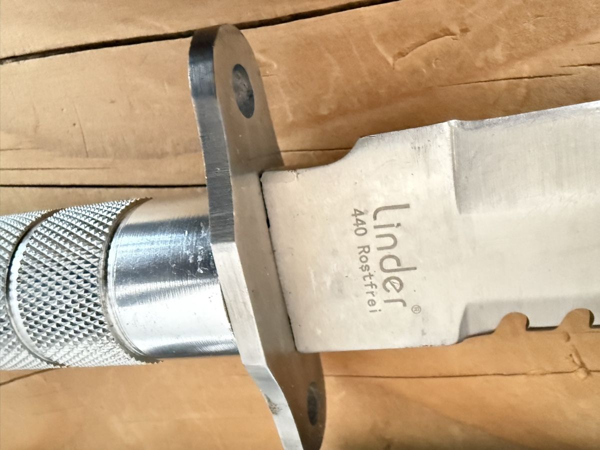 Accessori: Messer Linder 440 Kampfmesser Jagdmesser – Usato da Goldach venduto da Messerguru 3