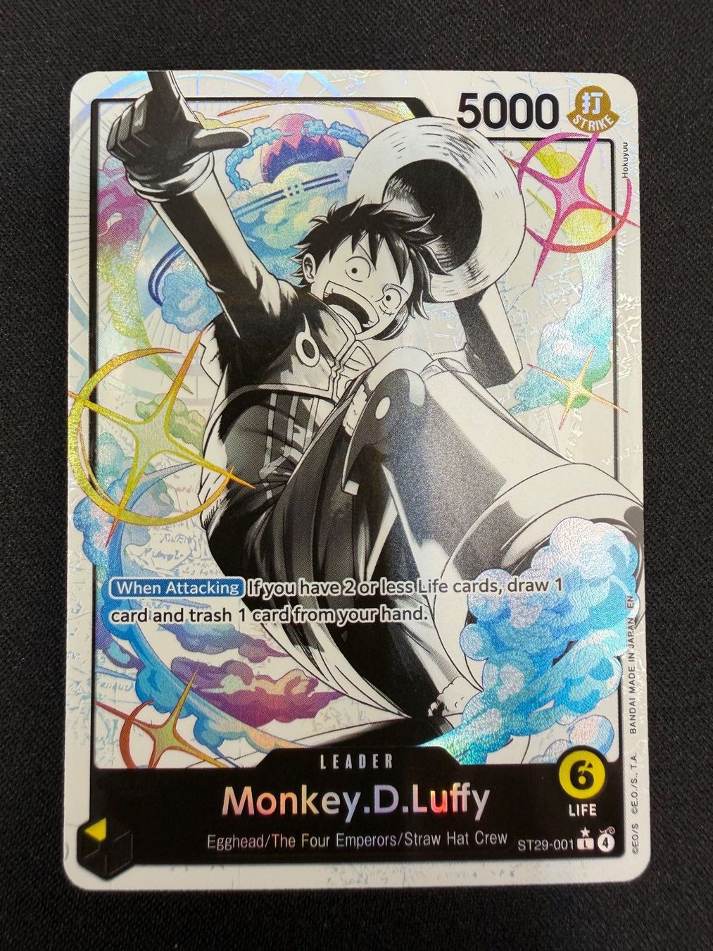 Bandai Carte collezionabili: Monkey.D.Luffy ST29-001 L Alt NM – Nuovo (secondo la descrizione) da Rolle venduto da KPTreasures