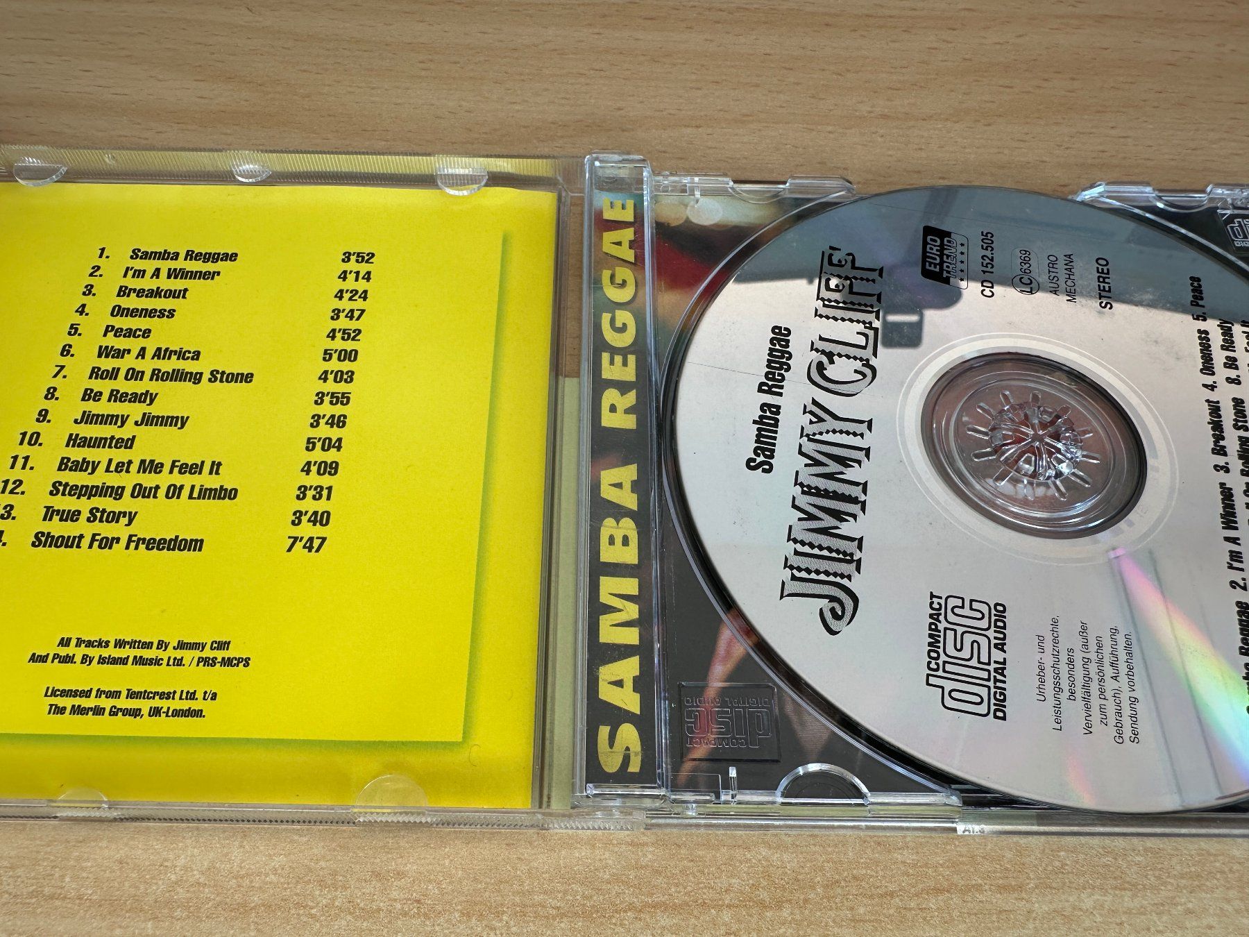 CD: M1 Jimmy Cliff – Samba Reggae – Usato da Rikon im Tösstal venduto da Alpenmutz 2