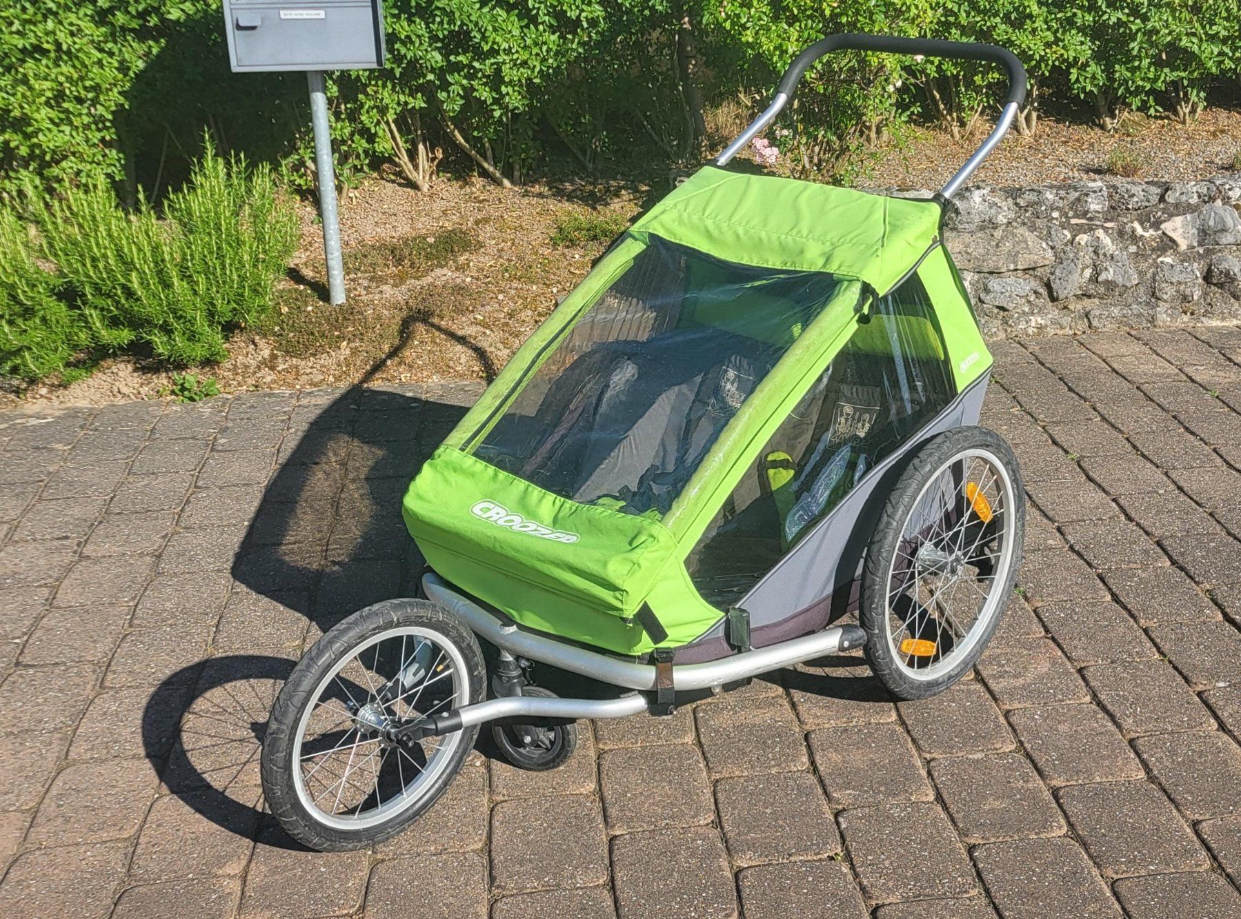 Croozer Rimorchi: Croozer Kid for 2 mit Vollausstattung – Usato da Ipsach venduto da LM1314