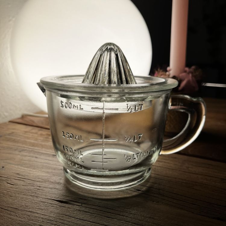 Spremiagrumi Manuale In Vetro WisyLLC, Con Beccuccio E Raccogli-semi, Design Ergonomico