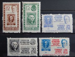 Mexiko Mexico Kat. 920-924 * 1947
