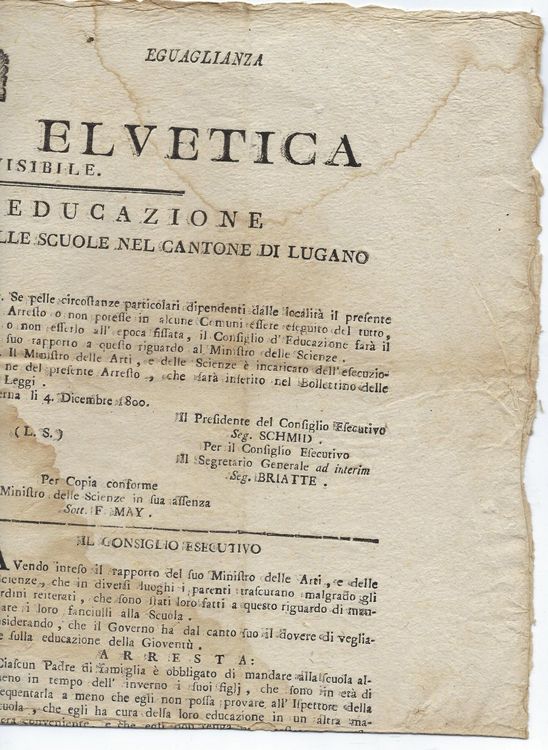 Lugano 1801 REPUBBLICA ELVETICA Franzoni. Berna 1800 Kaufen auf Ricardo