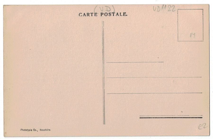 Cartoline postali: Vogelschau-AK Chillon, Lac Léman – Usato da Frauenfeld venduto da POML 1