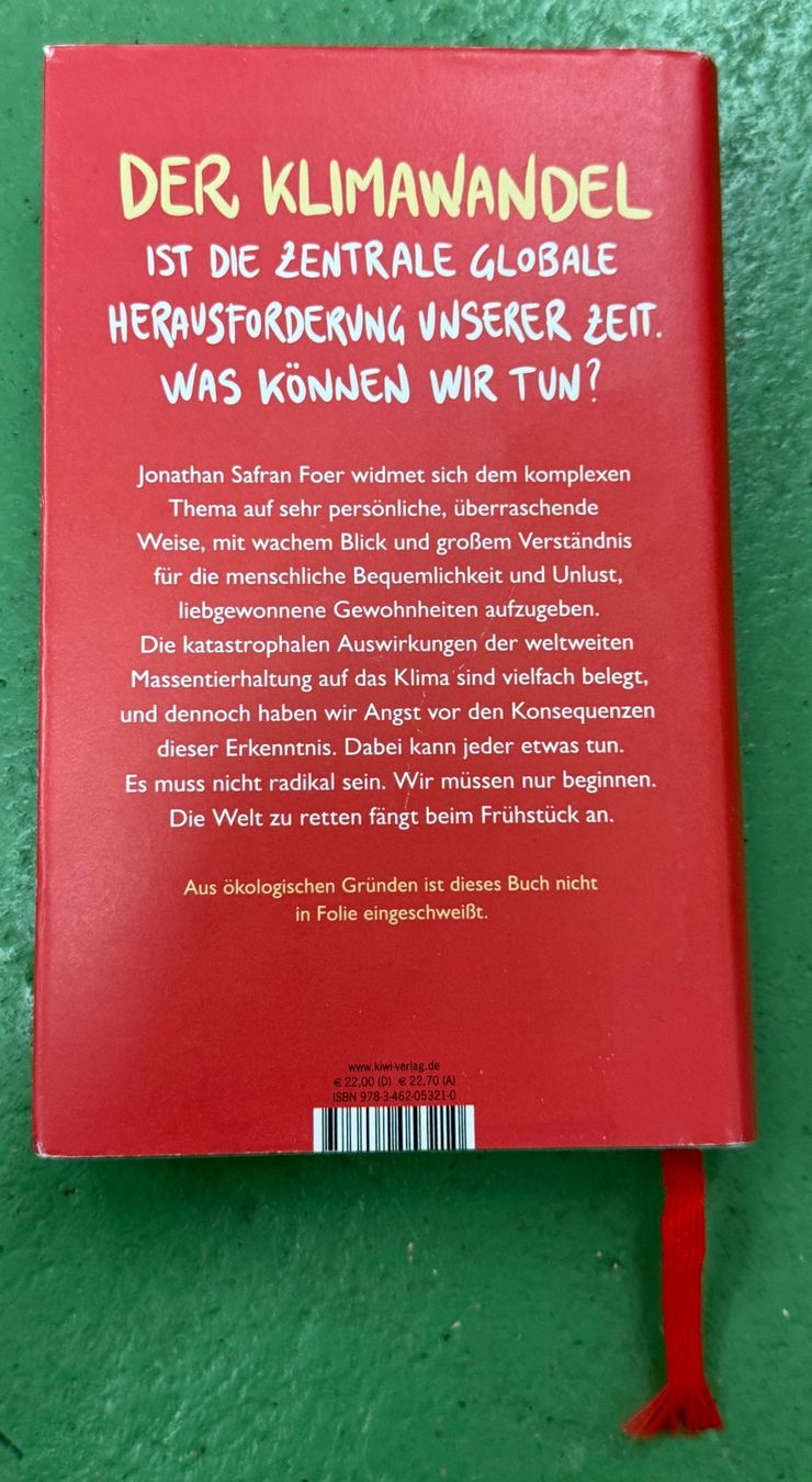 Libri: Jonathan Safran Foer: Wir sind das Klima! – Usato da Basel venduto da Ostschweiz06 5