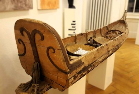 Historischer, musealer "ACKIA"-Rentierschlitten der Samen !!