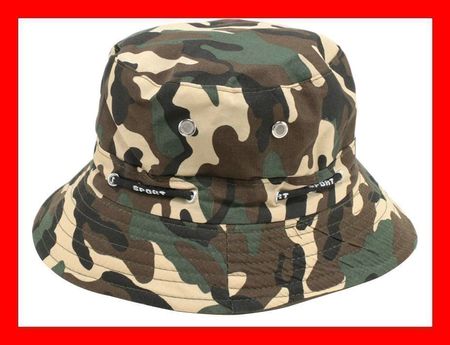 Fischerhut Camouflage Grün Dunkelgrün Militär Hut Kappe Army