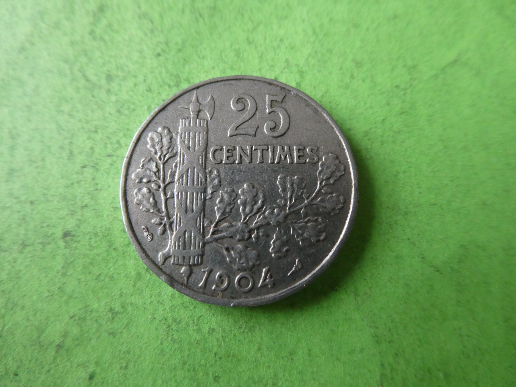 Toutes les monnaies: Frankreich 1904 A, 25 Centimes – D'occasion à Hinterforst par Rohusri