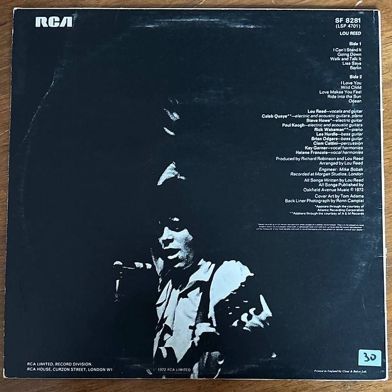 Dischi in vinile: LP Lou Reed - Lou Reed – Usato da Viganello venduto da 597_k72f 1