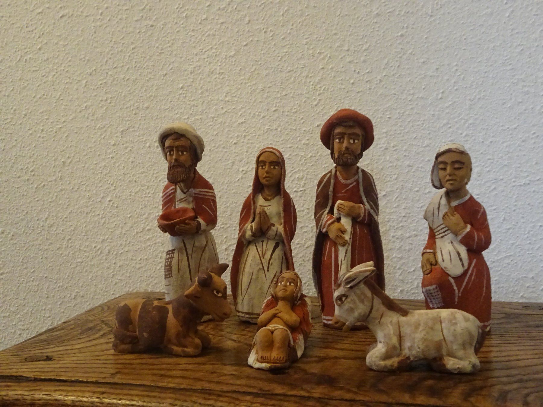 Figuren: Alte Tonkrippe - Südamerika – Gebraucht aus Esslingen von eintagammeer 1