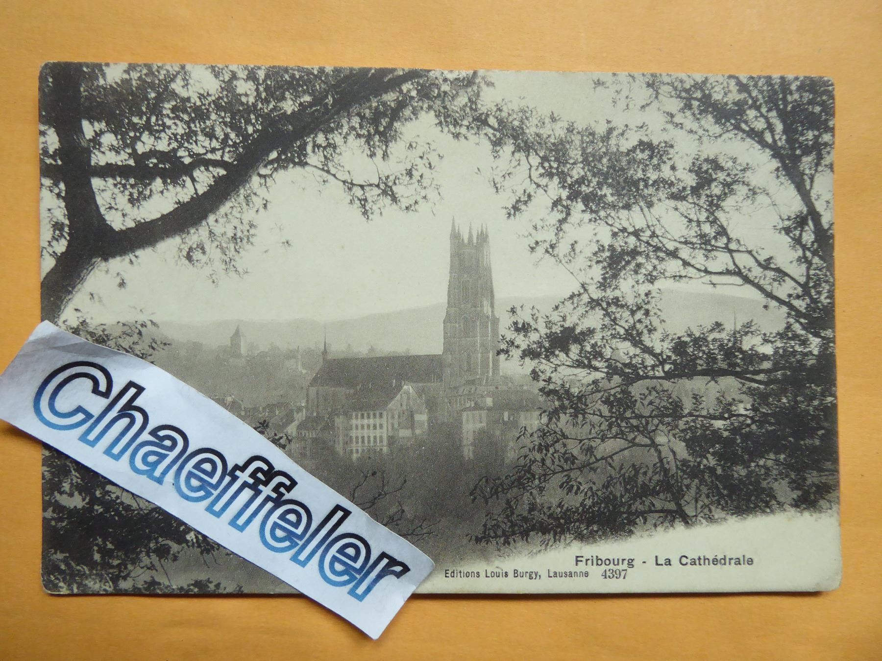Cartoline postali: Fribourg - La Cathédrale – Usato da Zürich venduto da Chaeffeler