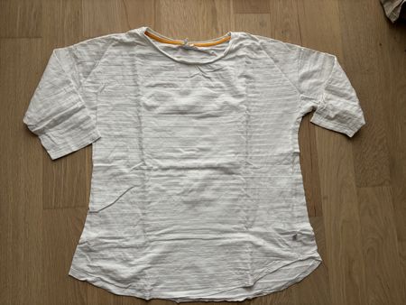 Shirt 3/4 Arm weiss XXL von Q/S by s.Oliver