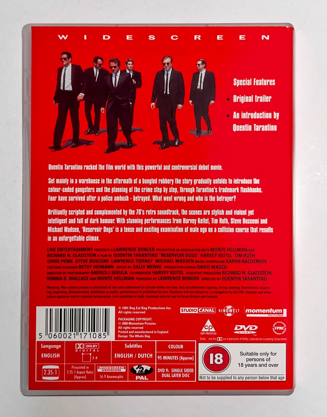 Tutti i DVDs: RESERVOIR DOGS - SPECIAL EDITION BOX SET – Nuovo (secondo la descrizione) da St. Gallen venduto da kobayashi-maru 3