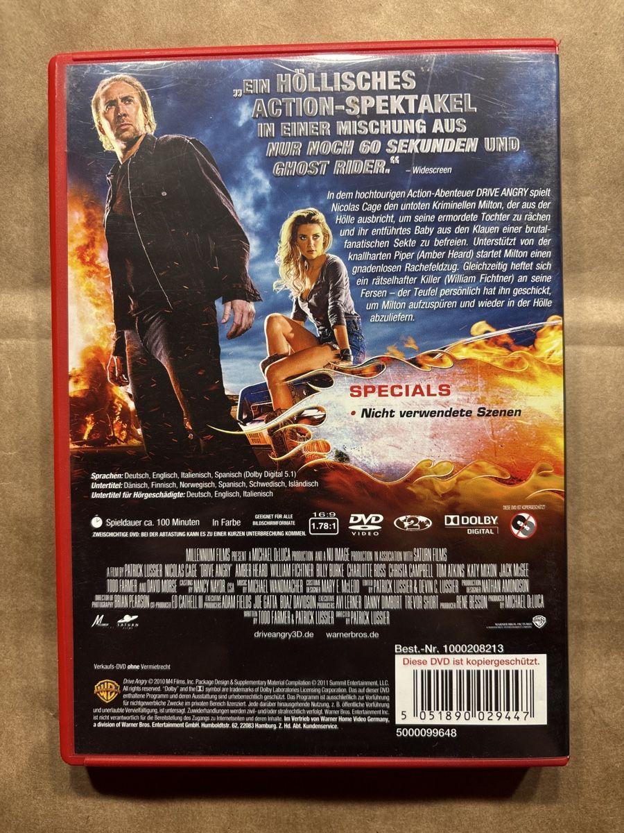 Tutti i DVDs: Drive Angry (2404) – Usato da Ruswil venduto da Slivio_ 1