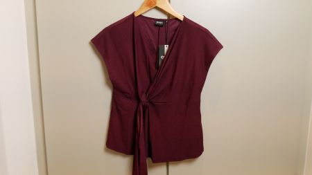 Only Maternity Shirt Top Grösse M bordeaux rot