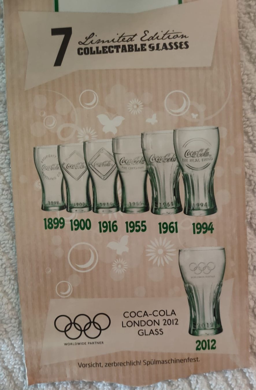 Coca-Cola Bicchieri: Coca-Cola Gläser, limited Edition – Usato da Luzern venduto da Luzern_Energy 1
