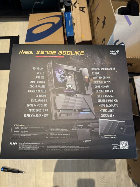 MSI MEG X870E Godlike High End Gaming Mainboard / Neuwertig (Gebraucht ...
