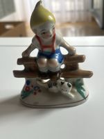 Figur Jungen mit Katze Made in Occupied Japan Keramik(I27)