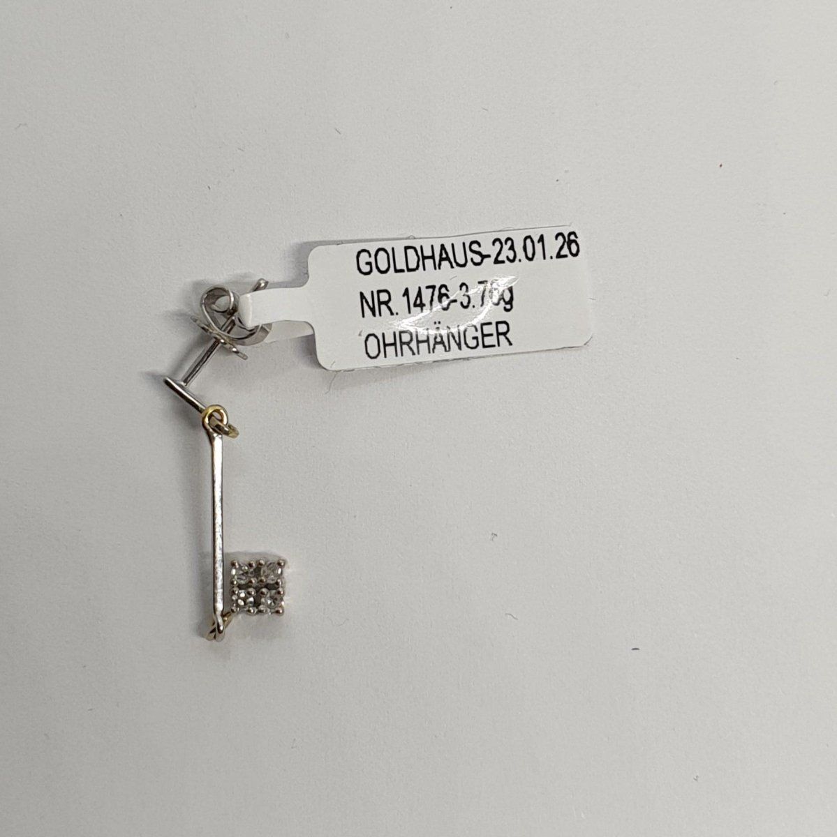 Ohrringe & -stecker: Echt 950 Platin - Diamant Ohrhänger – Gebraucht aus Luzern von Goldhaus-Luzern 1