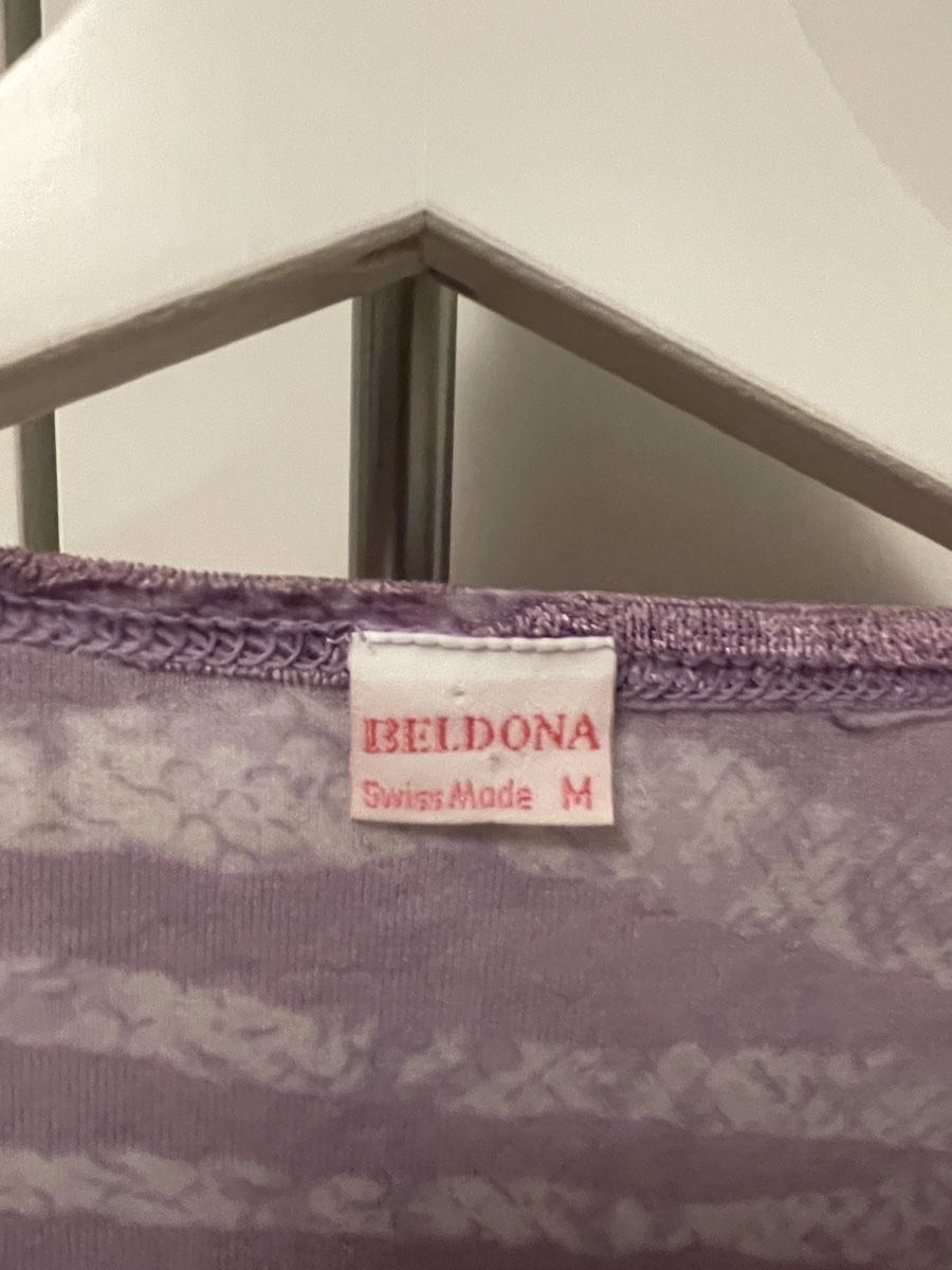 Beldona Tops: cute zebra print langarmshirt, lila – Gebraucht aus Biberstein von koempossible 2