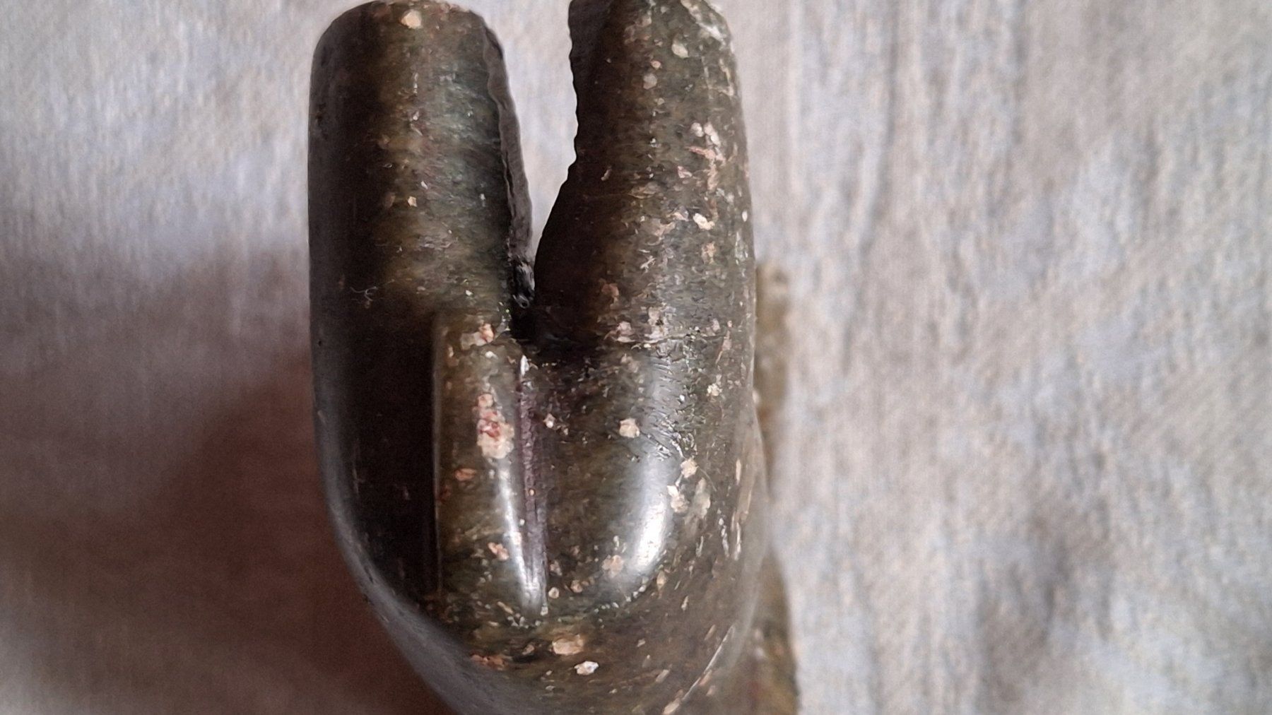 Figuren: Steinfiguren, Elefant und Nashorn  9,5cm u. 7,5cm – Gebraucht aus Dornach von majo8689 4