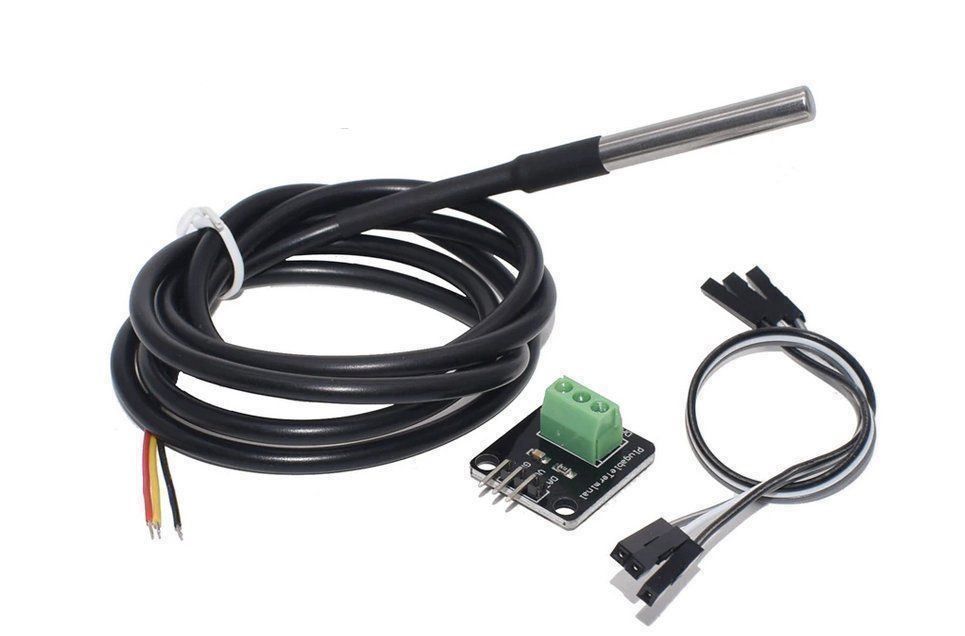 DS18B20 Temperatursensor 3m 5x DS18B20 Temperatursensor 3 M Kabel – Wasserdicht, Edelstahl, 1-Wire, Für Arduino & Raspberry Pi