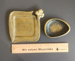 2 Aschenbecher aus Messing Vintage 