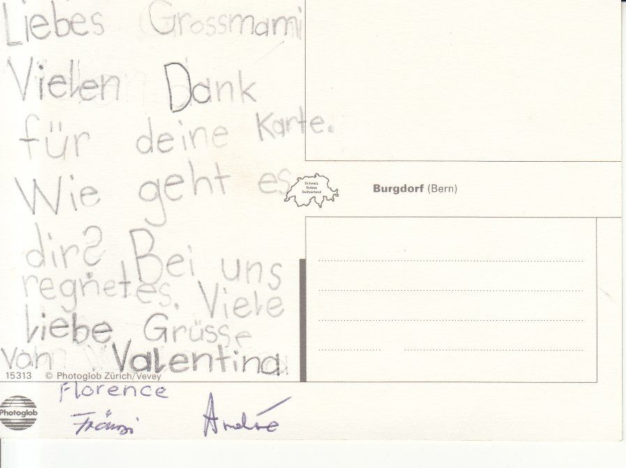 Cartoline postali: Burgdorf ca. 1980 – Usato da Bürglen TG venduto da StampGraf 1