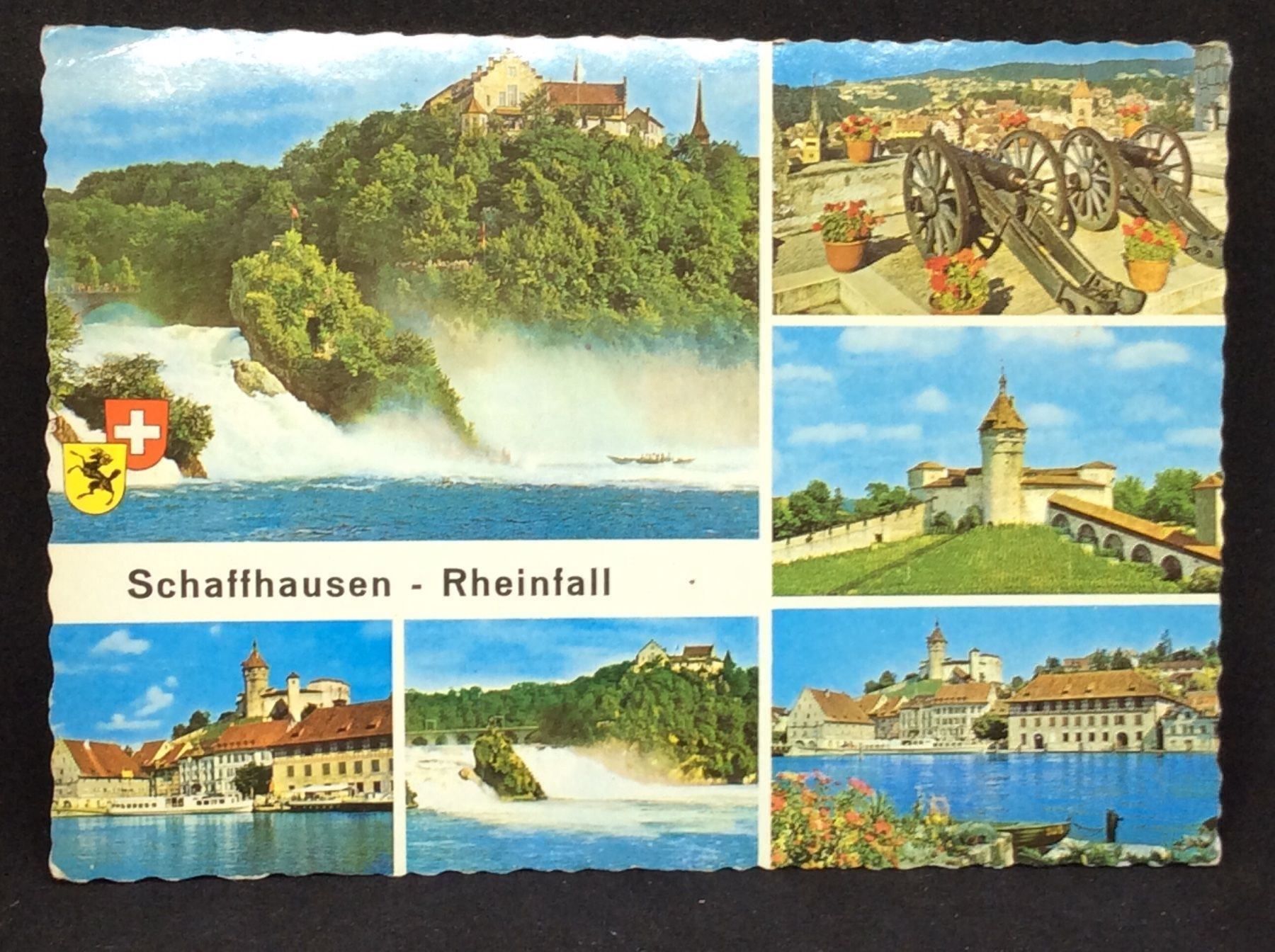 Ansichtskarten: Schaffhausen - Rheinfall – Gebraucht aus Widnau von Brusi9