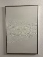 Abstrakte Leinwand Textur Bild mit Rahmen 60x90cm
