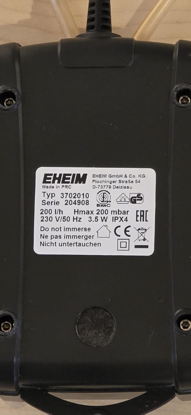 Eheim Pompe: Eheim Air pump 200 – Usato da Samstagern venduto da gilido01 2
