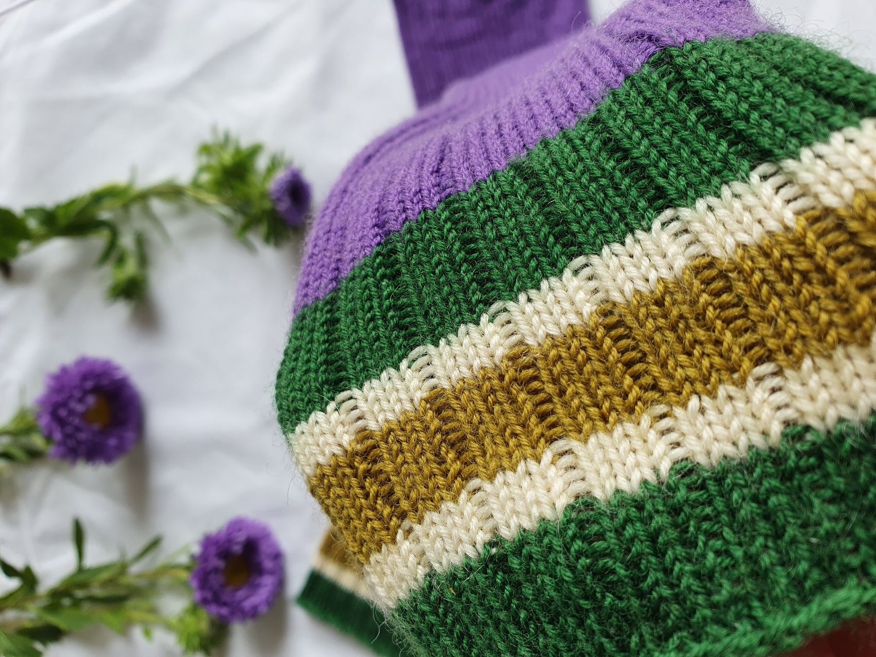 Socken: Handgestrickte Socken, Gr. 38/39, Wollsocken, Geschenk – Neu und originalverpackt aus Neunkirch von Sandramay 5