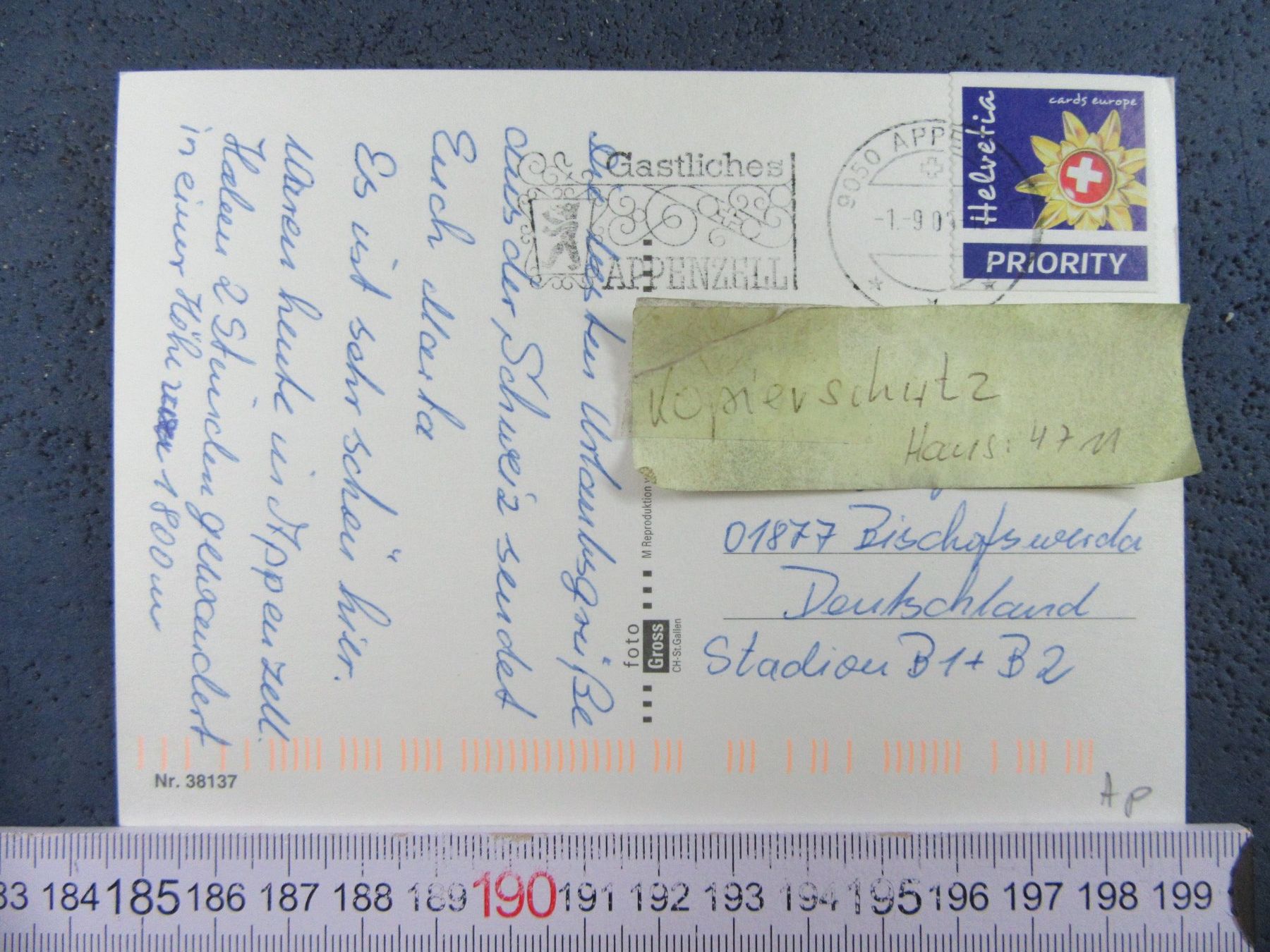 Cartoline postali: APPENZELL AK AP – Usato da Ettingen venduto da Hausi4711 1