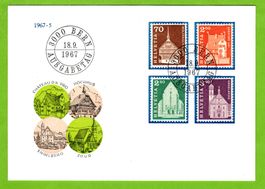 1967 FDC Baudenkmäler illustriert LP