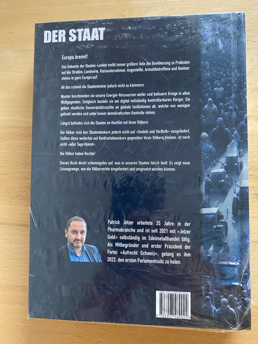Libri: Der Staat - Patrick Jetzer (NEU) – Nuovo e nell'imballaggio originale da Schwarzenburg venduto da Michellu 1